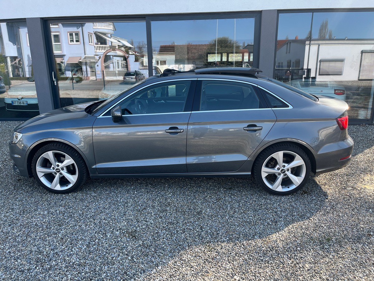 Audi A3 Berline 1.4 TFSI 150ch STRONIC 7 AMBITION LUXE, SUIVI COMPLET AUDI, TOIT OUVRANT, GPS, RADAR