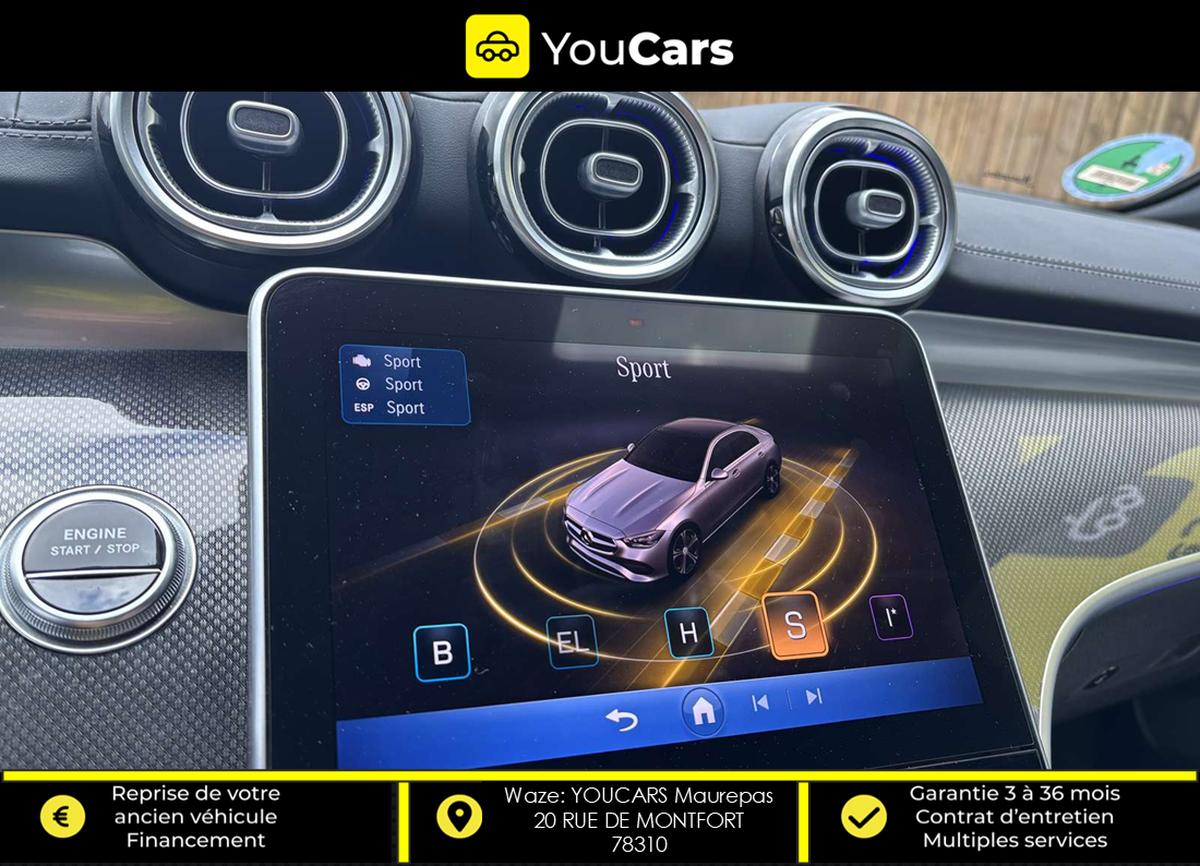 Mercedes-Benz Classe C 300e Hybride 313 cv ( 204 + 129 ) PREMIERE MAIN ENTRETIEN MERCEDES