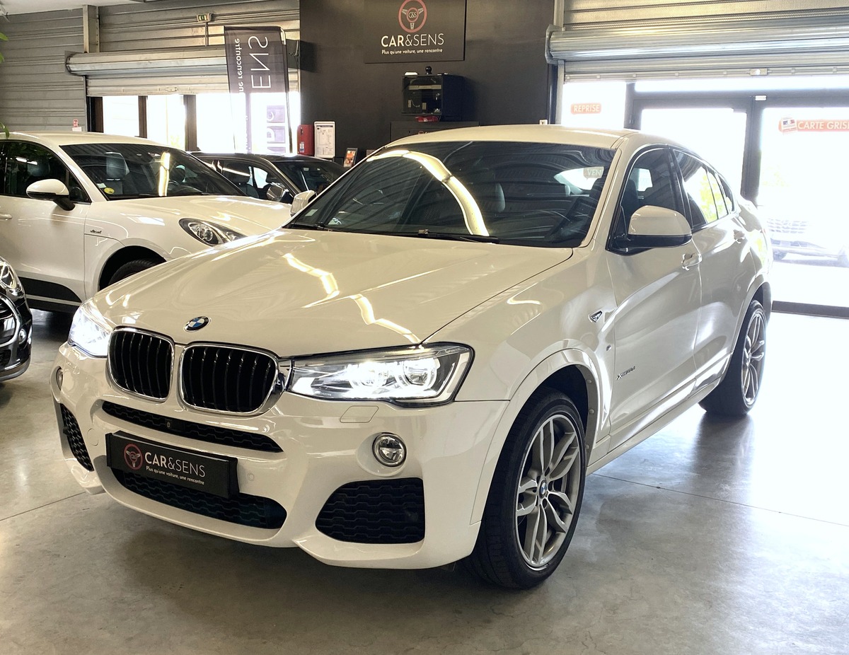 Bmw X4 II (F26) XDRIVE20D 190 Ch M SPORT BVA8 / Caméra 360° / Sièges chauffants / Pack Black / Leds