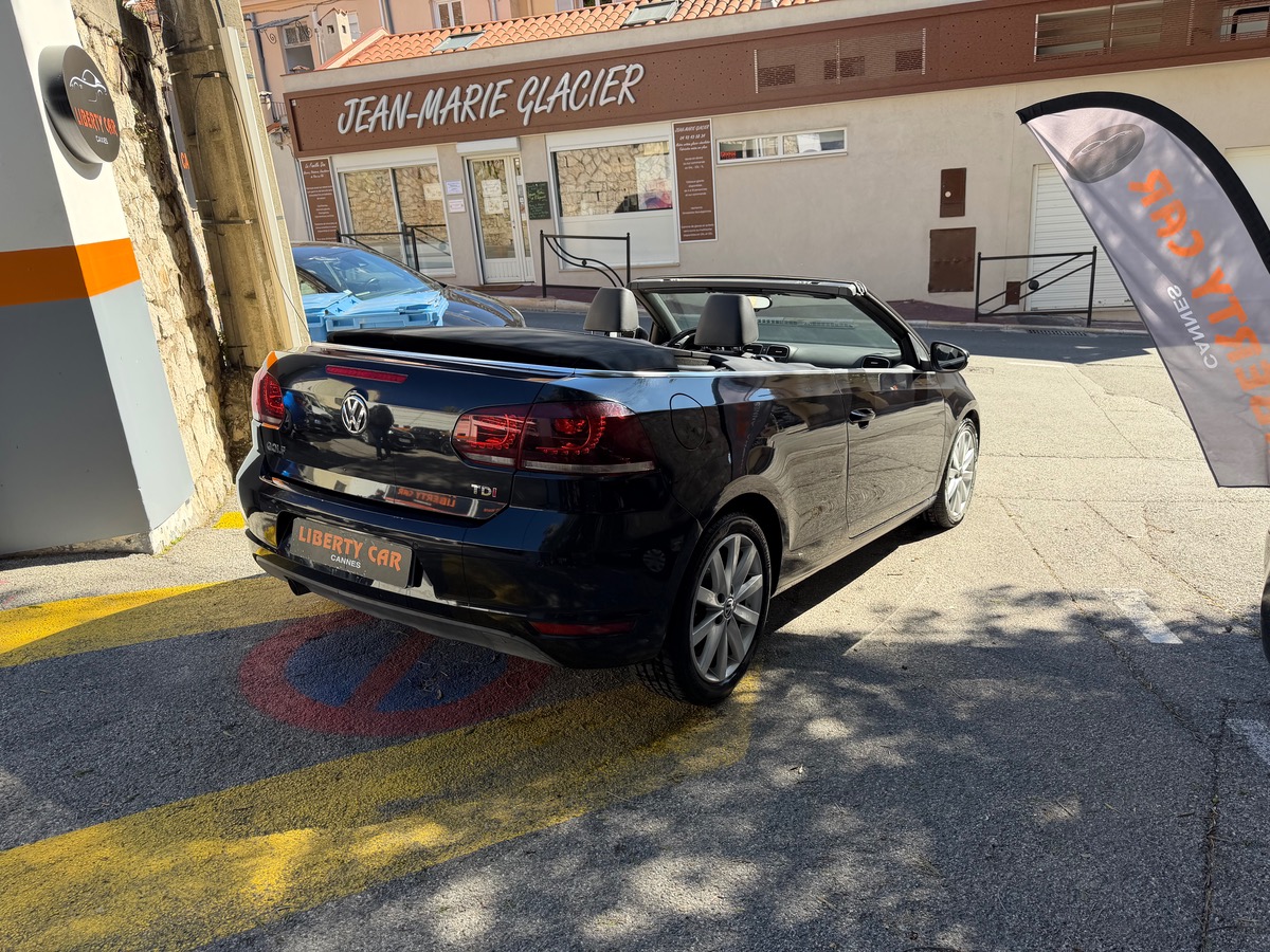 Volkswagen Golf VI CABRIOLET 1.6 TDI 105 CV / Carat / intérieur Cuir Alcantara/ Radar Arr et Avt