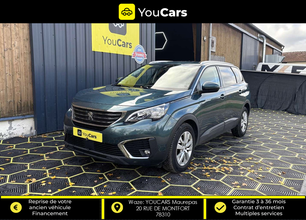 Peugeot 5008 II 1.5 BlueHDi EAT8 130 cv Boîte auto RADAR DE RECUL AV/AR ENTRETIEN A JOUR 7 places