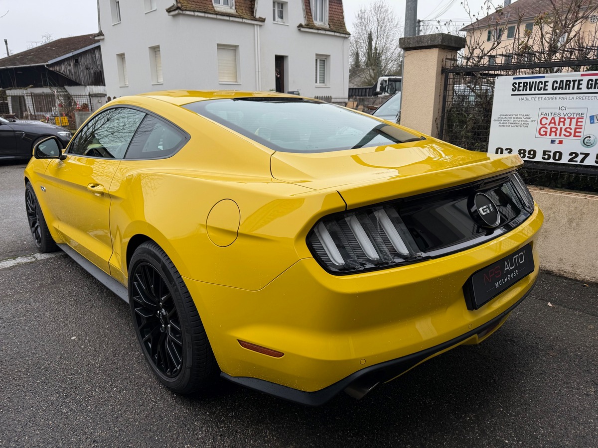 Ford Mustang GT 5.0 V8 - 421cv - Caméra - Jaune Triple