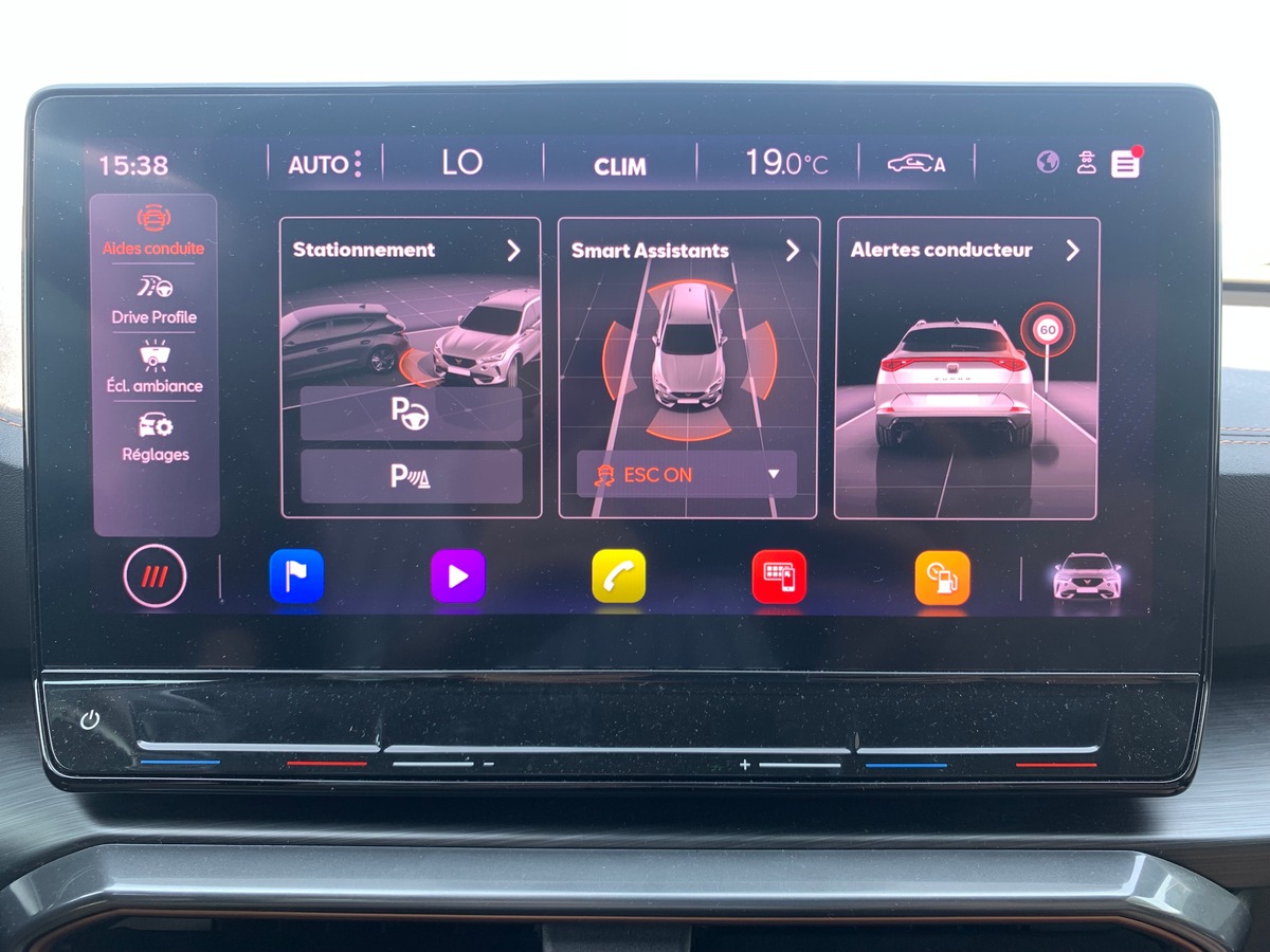 Cupra Formentor 150 ch | V | Caméra recul | Apple car Play | Volant chauffant | Régulateur adaptatif