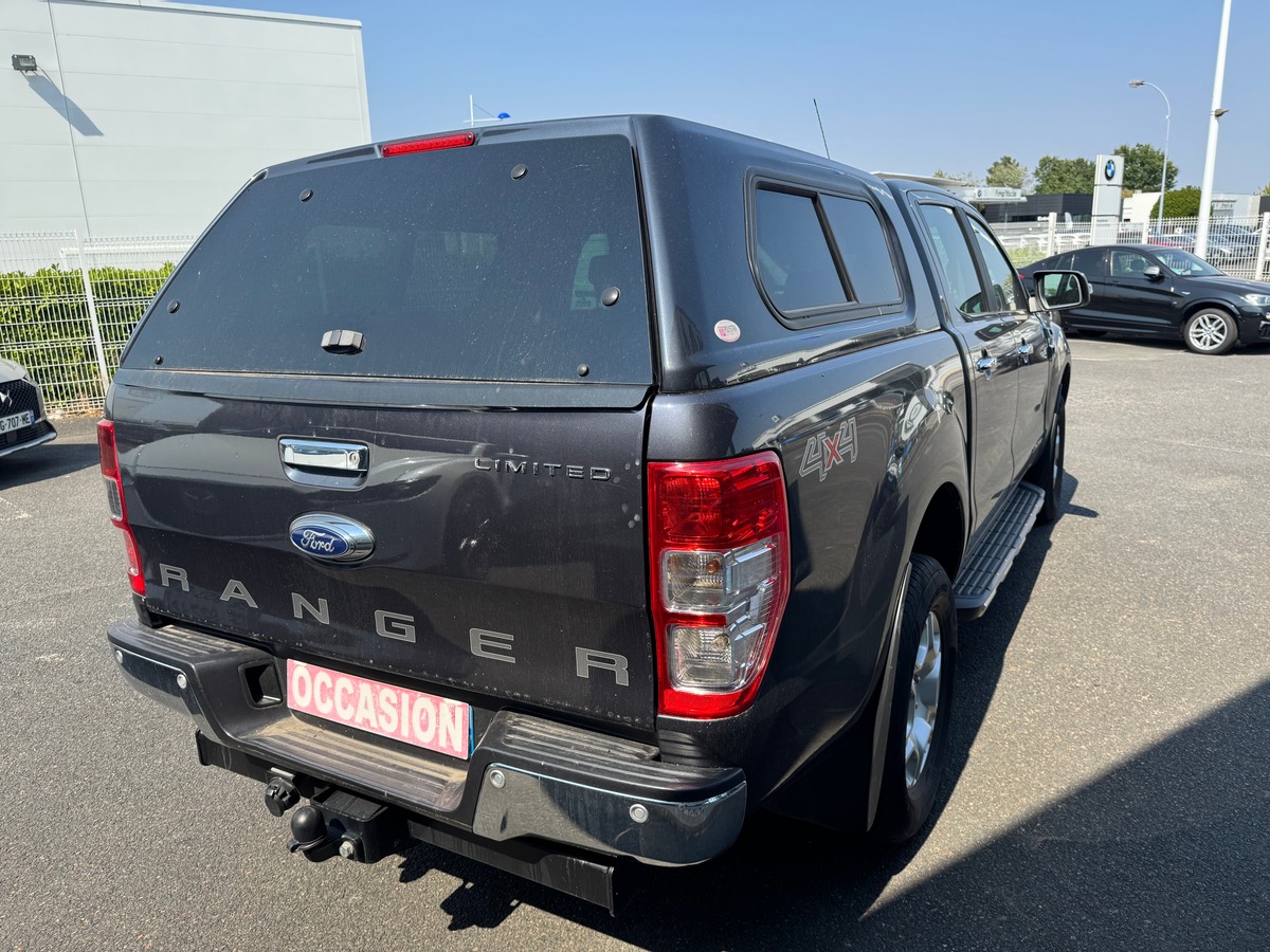 Ford Ranger 200 chevaux | Limited | Double Cabine | 5 places | GPS | Régulateur vitesse | Hard Top