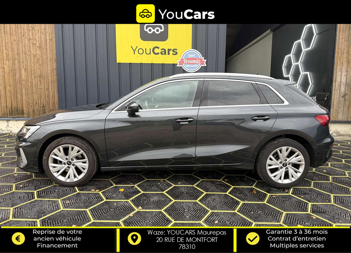 Audi A3 Sportback 30 2.0 TDI STronic 116 cv Boîte auto RADAR DE RECUL ENTRETIEN A JOUR APPLE CARPLAY