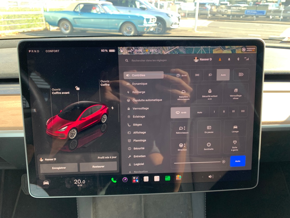 Tesla Model 3 283 ch | Caméra recul | Toit panoramique | GPS | Cuir | Sièges électriques chauffants