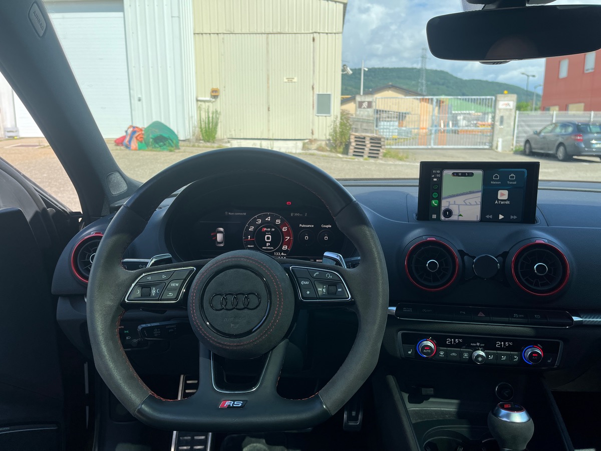 Audi RS3 SPORTBACK 2.5 TFSI 400 QUATTRO S TRONIC, Suivi complet, Toit panoramique, Matrix LED, B&O