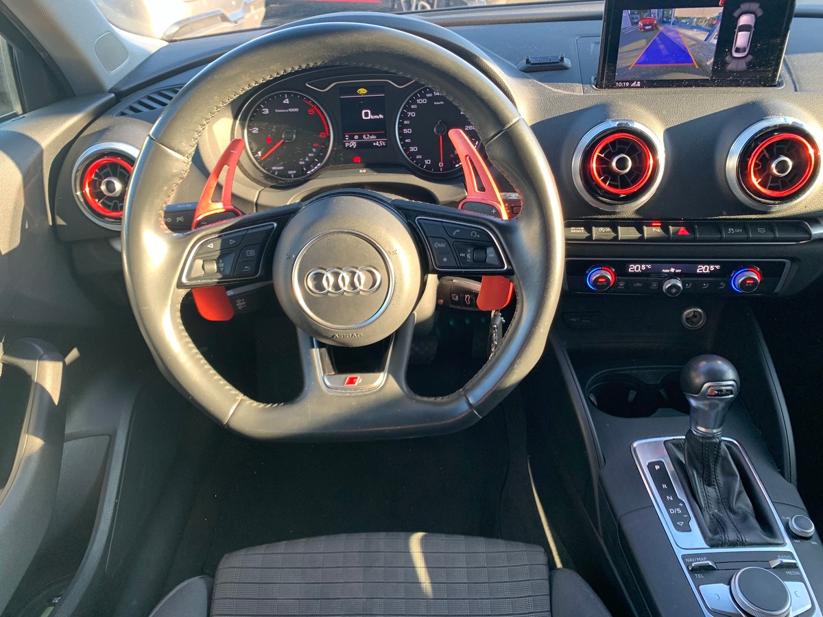 Audi A3 Berline 150 ch | Pack S-Line extérieur | Caméra recul | Clim automatique | Jantes Alu 18''