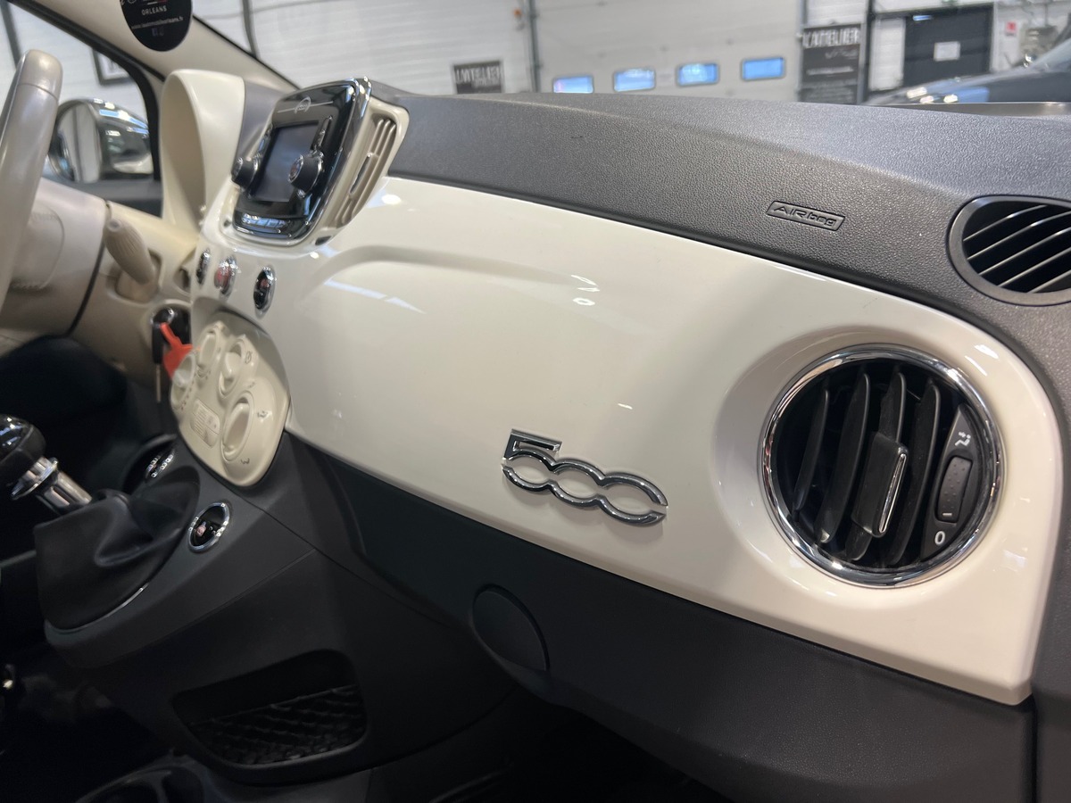 Fiat 500 III Phase 3 1.2 MPi S&S 69 Lounge Bluetooth/Toit Pano/Radars Recul