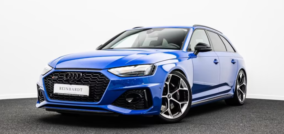 Audi RS4 Avant V 2.9 V6 TFSI 450ch quattro tiptronic 8 Bleu Nogaro Bang&Olufsen Toit ouvrant