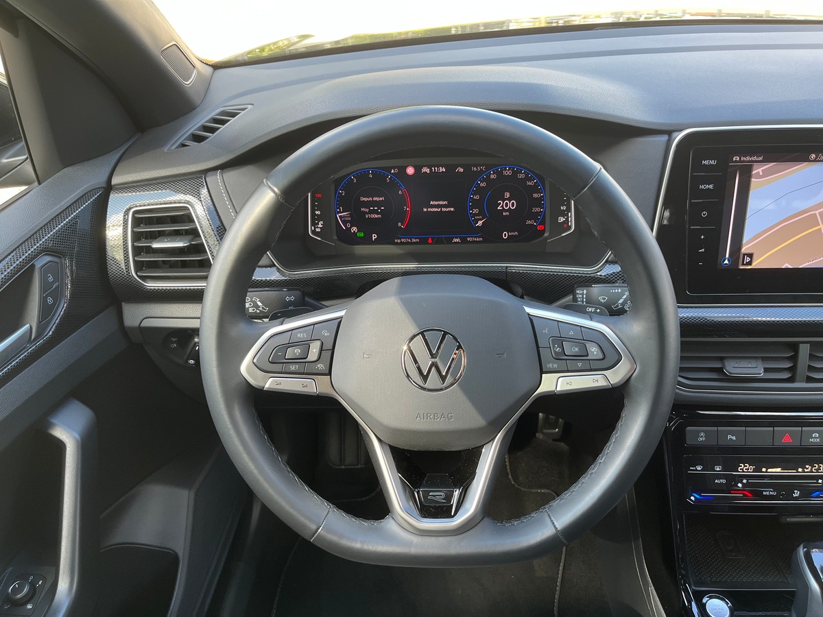Volkswagen T-Cross R-line 1.5 TSI 150ch DSG7, VIRTUAL COCKPIT, CAMERA, REGULATEUR ADAPTATIF,