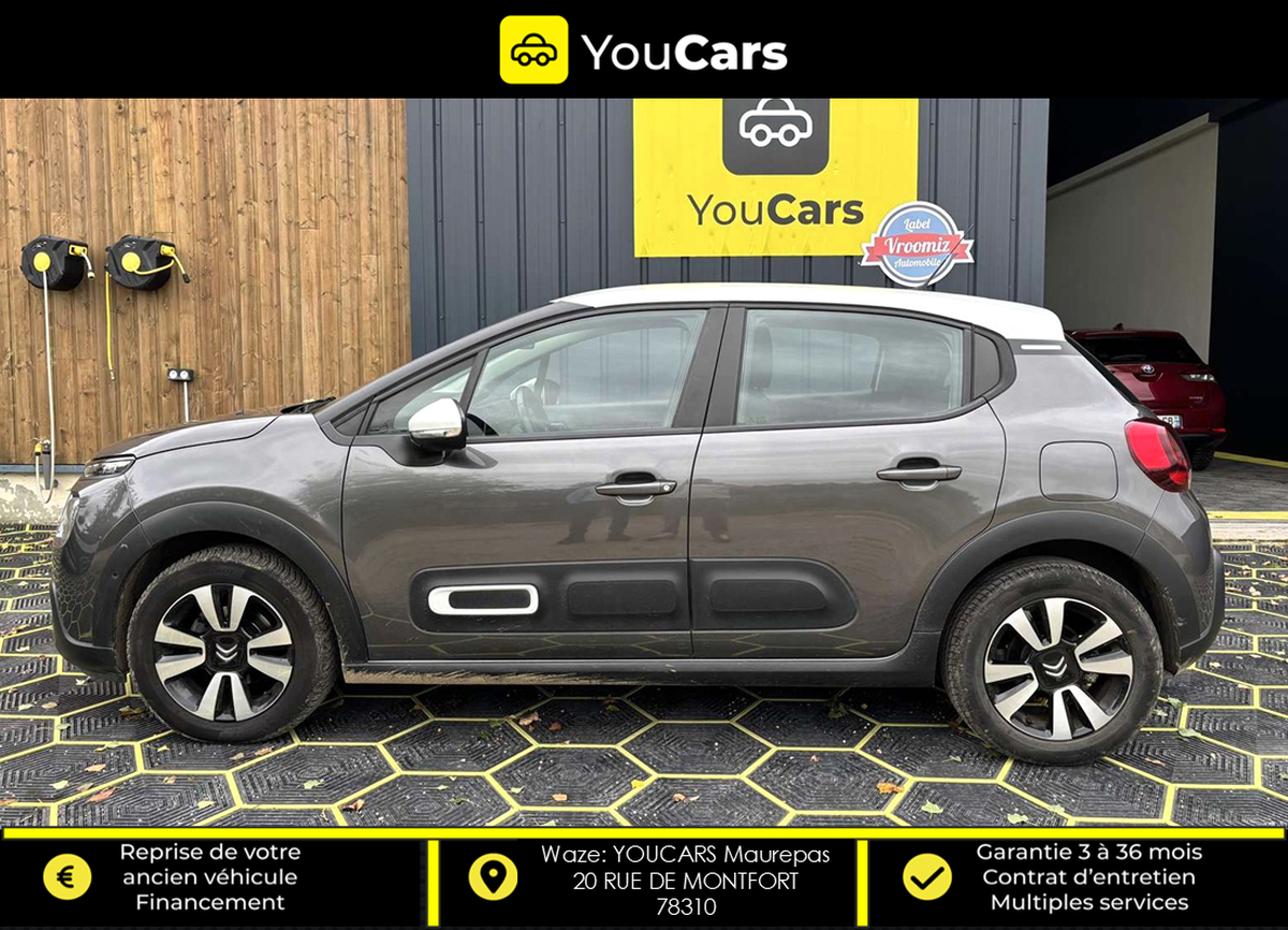 Citroën C3 Phase 2 FEEL 1.5 BlueHDi BVM6 100 cv APPLE CARPLAY CAMERA DE RECUL REGULATEUR DE VITESSE