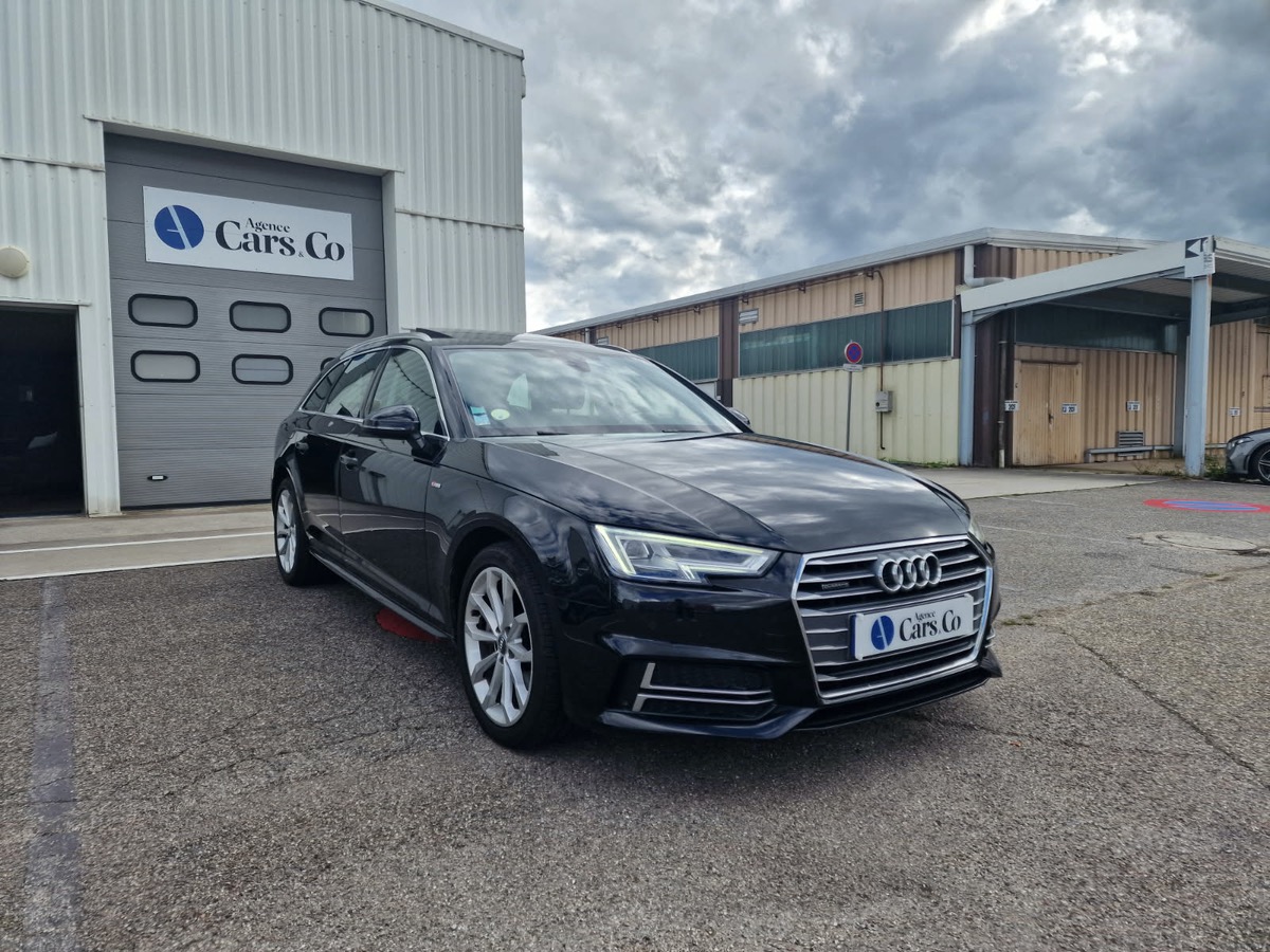 Audi A4 Avant SLINE 218cv 3.0 TDI QUATTRO, SUIVI COMPLET, TOIT OUVRANT, 4 ROUES HIVERS SUR JANTES