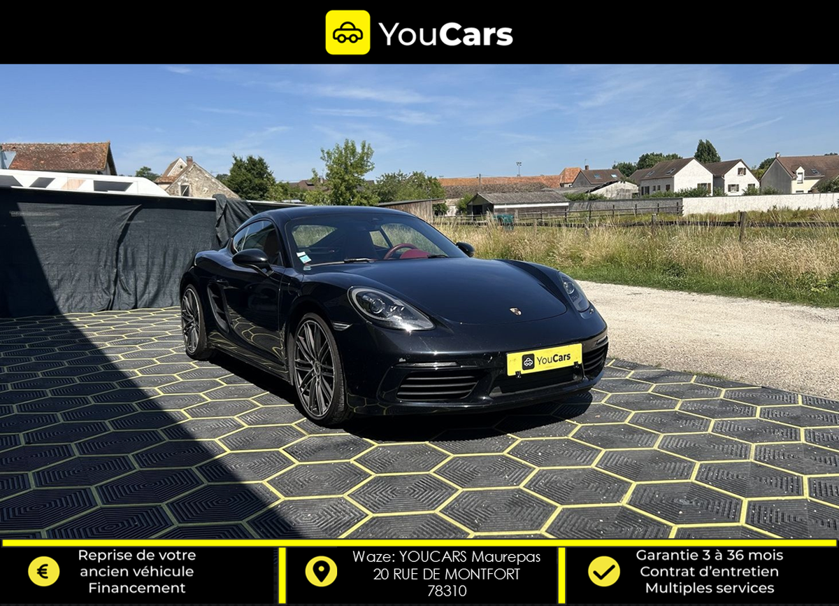 Porsche 718 Cayman 982C 2.0 Ti PDK7 300 cv BOITE AUTO - ENTRETIEN PORSCHE - SIEGES ELECTRIQUES