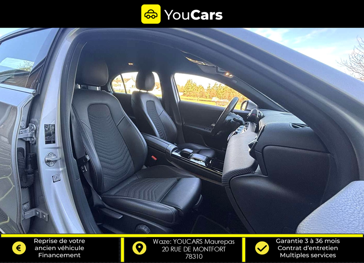Mercedes-Benz Classe A 180 d 1.5 d 116 cv Boîte auto CAMERA DE RECUL ECLAIRAGE D'AMBIANCE
