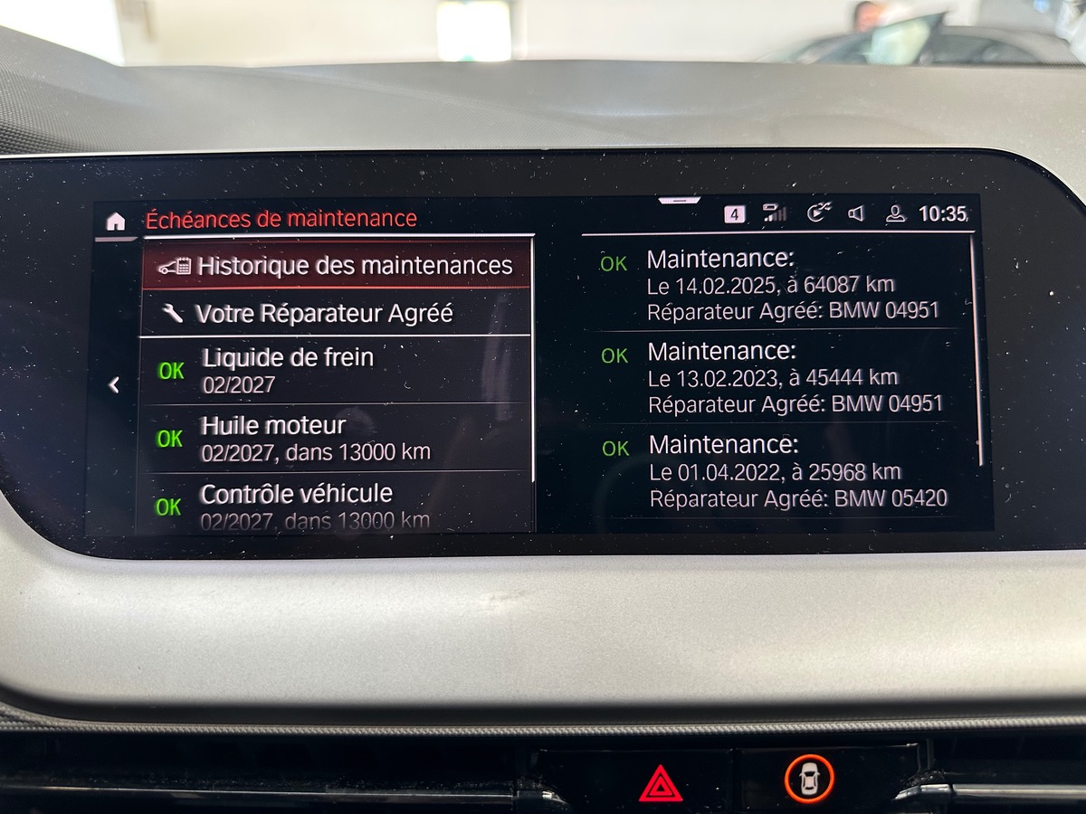 Bmw Série 1 (F40) 116D LOUNGE entretien complet BMW