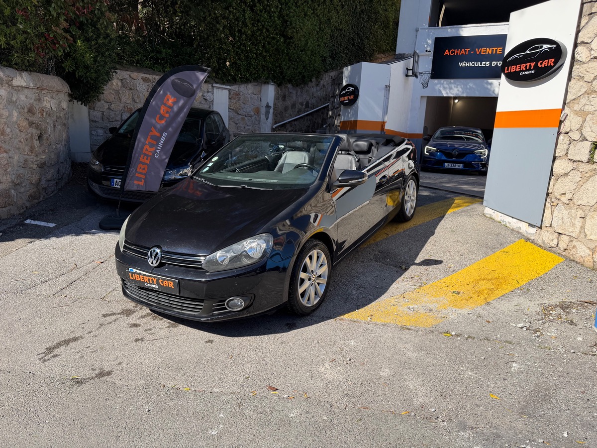 Volkswagen Golf VI CABRIOLET 1.6 TDI 105 CV / Carat / intérieur Cuir Alcantara/ Radar Arr et Avt
