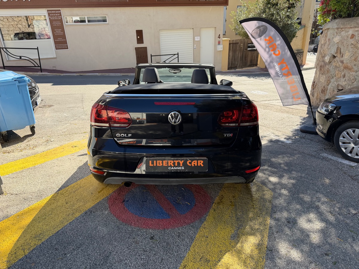 Volkswagen Golf VI CABRIOLET 1.6 TDI 105 CV / Carat / intérieur Cuir Alcantara/ Radar Arr et Avt