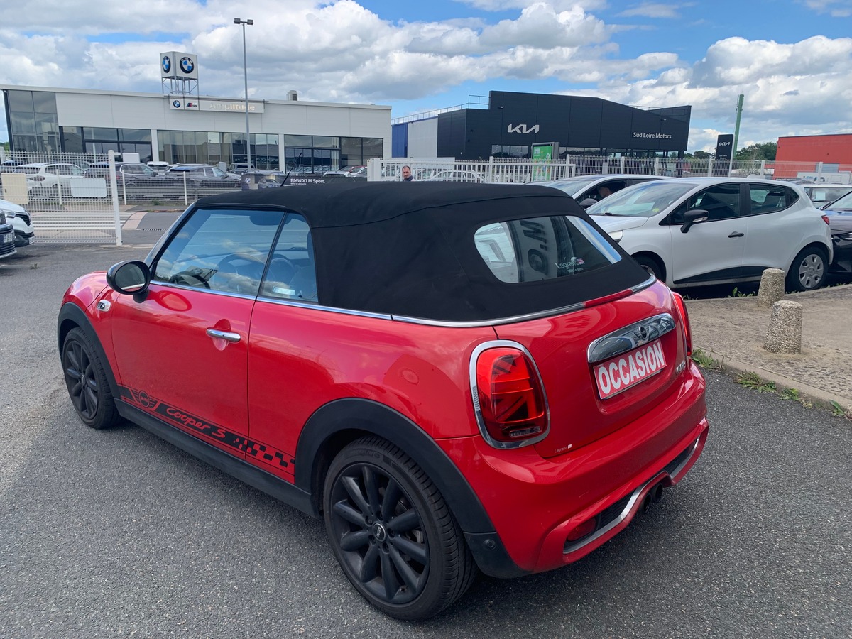 Mini Cabrio 192 chevaux | S | Mode Sport | Siéges chauffants | Régulateur de vitesse | Radar arrière