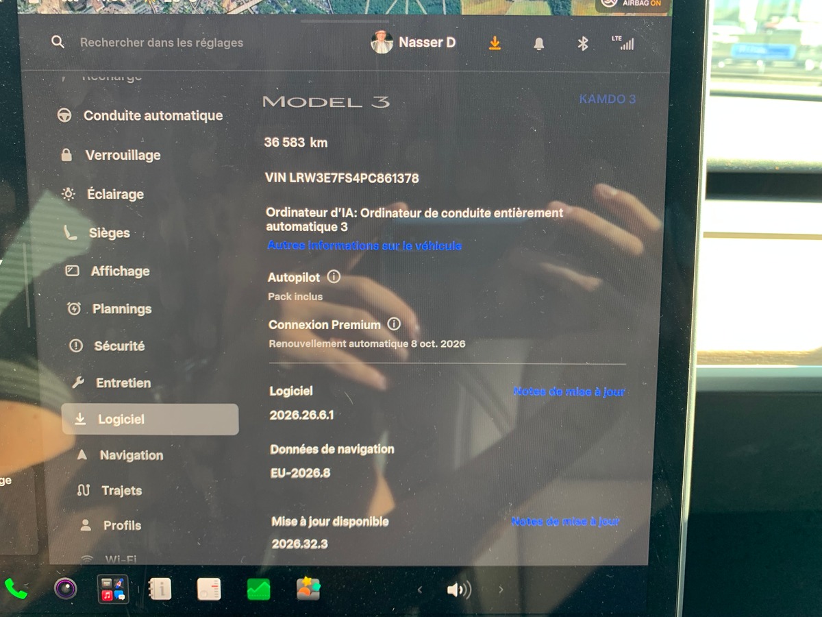 Tesla Model 3 283 ch | Caméra recul | Toit panoramique | GPS | Cuir | Sièges électriques chauffants