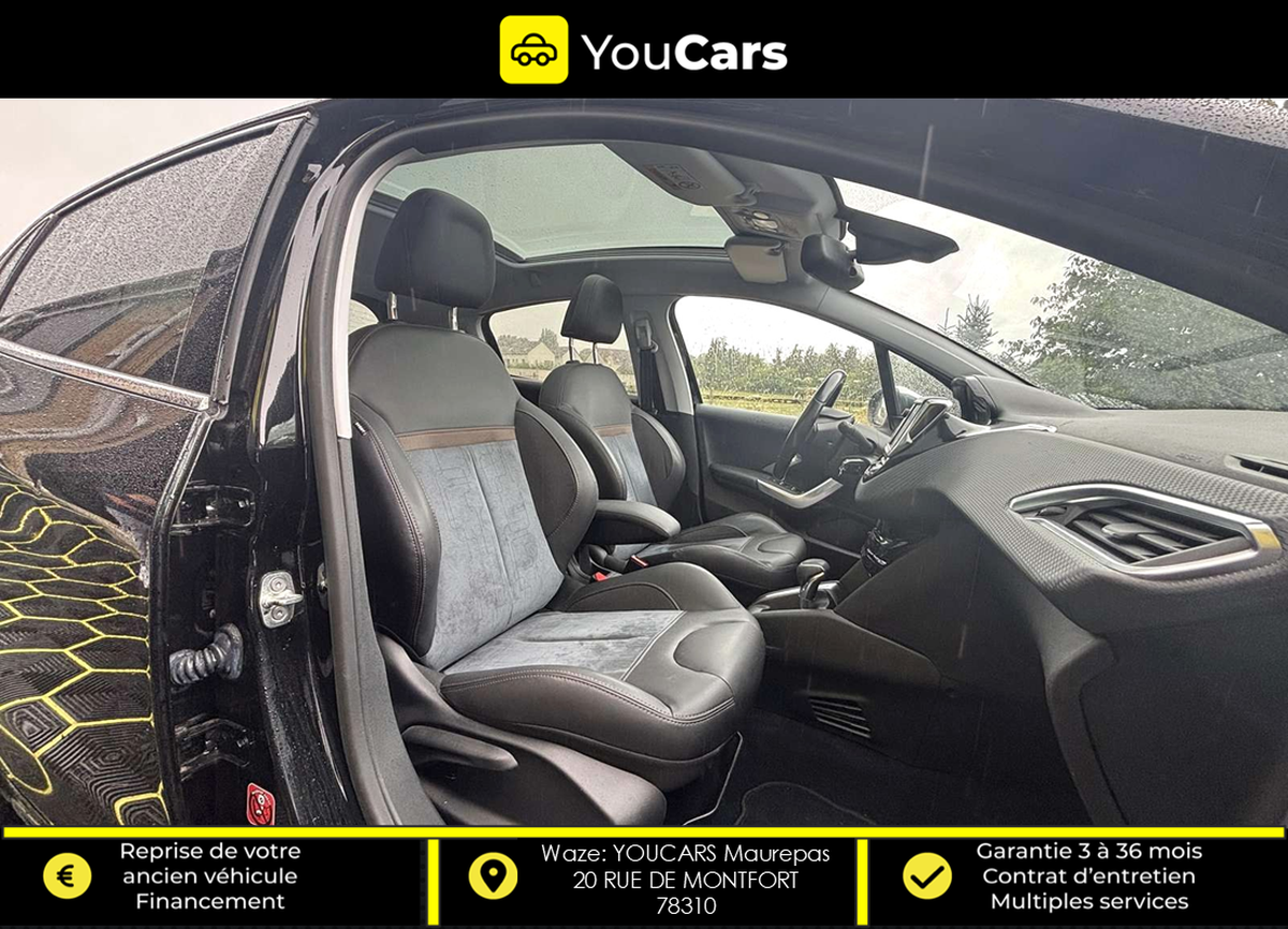 Peugeot 208 Phase 2 FELINE 5 Portes 1.2 THP EAT6 110 cv Boîte auto TOIT PANORAMIQUE CAMERA DE RECUL