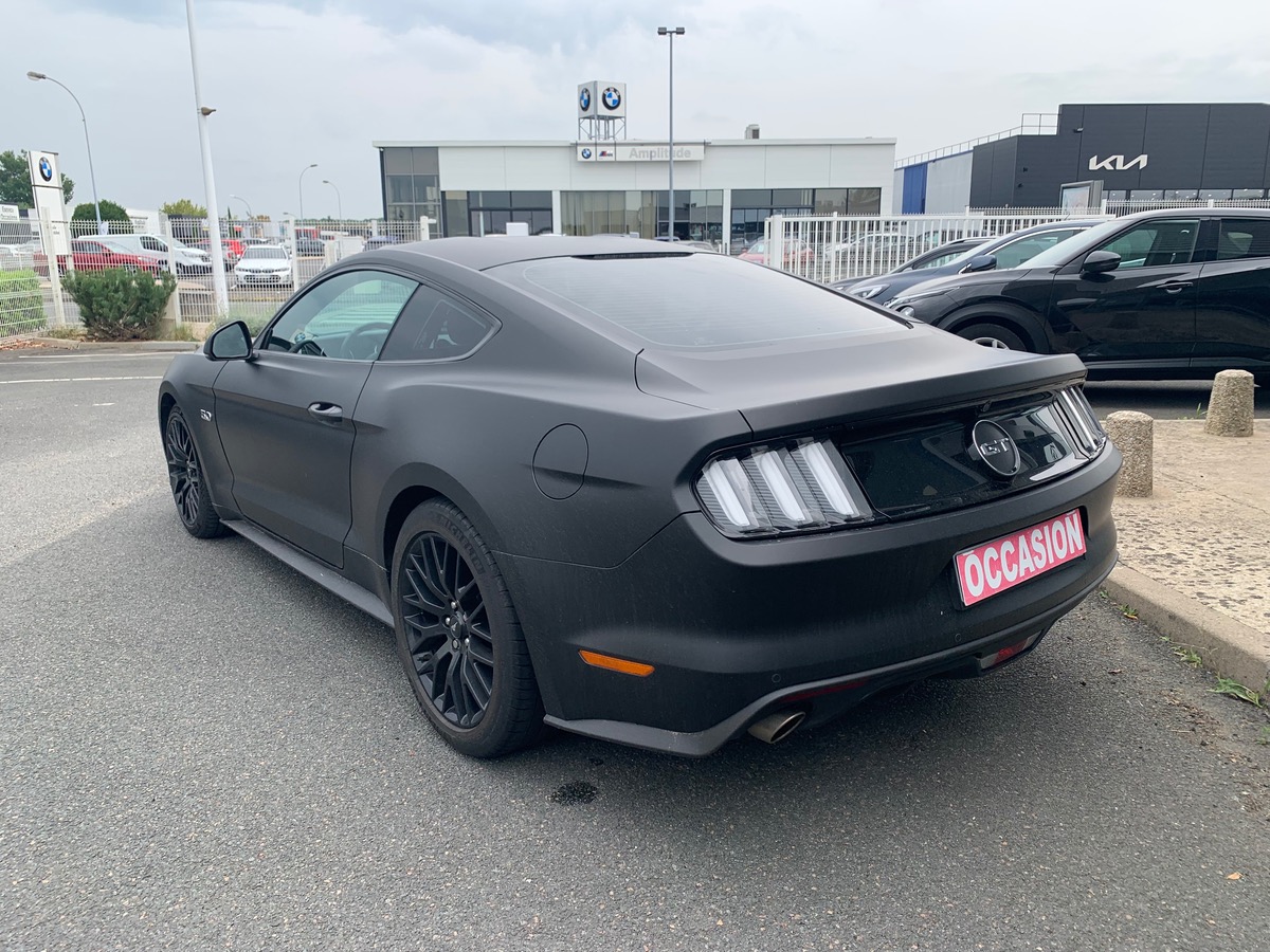 Ford Mustang FASTBACK V8 GT | Sellerie cuir | Sièges chauffants et climatisés | Housse de Protection