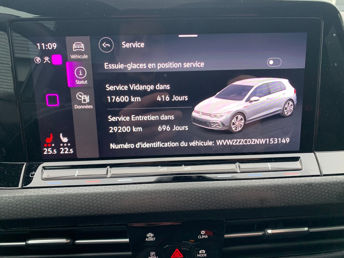 Volkswagen Golf GTI 300 ch | Clubsport | Caméra de recul | Phares de route adaptatifs, directionnels