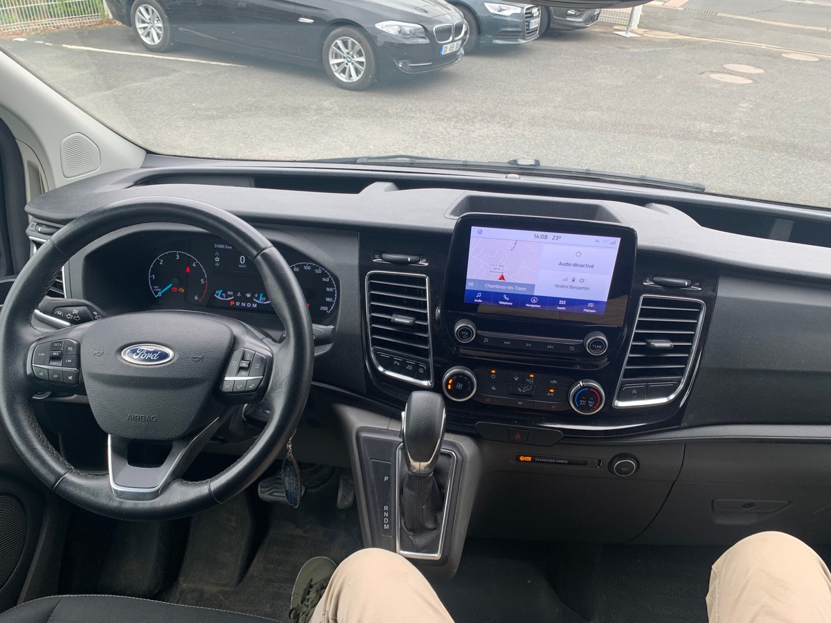 Ford TRANSIT CUSTOM 130 ch | L1H1 Trend Business | 3 Places | Caméra recul | Attelage | Roue secours