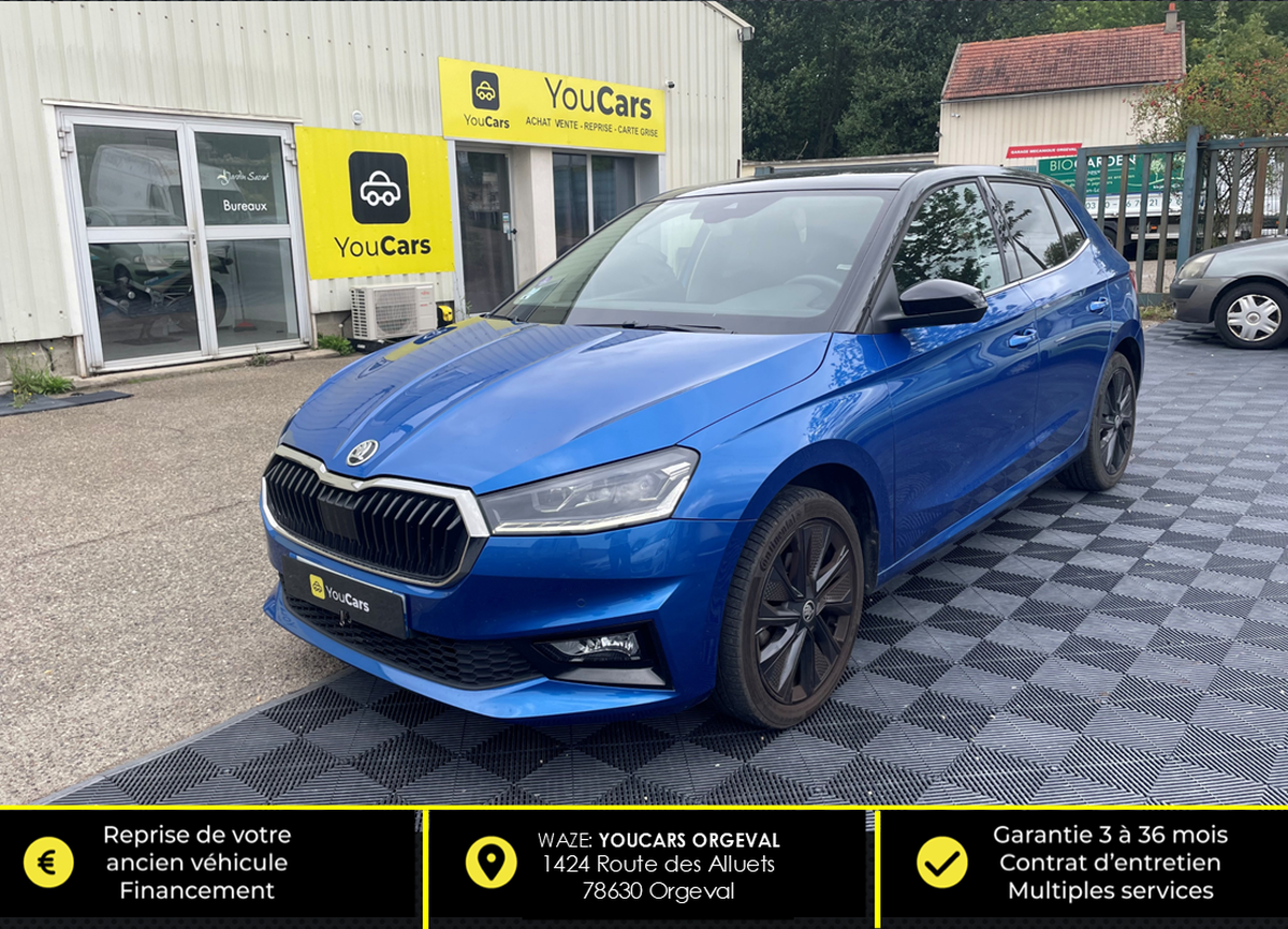 Skoda Fabia 1.0 TSi 110 cv Boîte auto RIEN A PREVOIR - TOIT PANORAMIQUE - CARPLAY - CAMERA DE RECUL