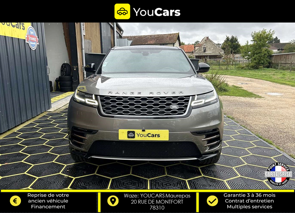 Land-Rover Range Rover Velar R-DYNAMIC D240 2.0 4WD 240 cv BOITE AUTO - TOIT PANO - FULL OPTION
