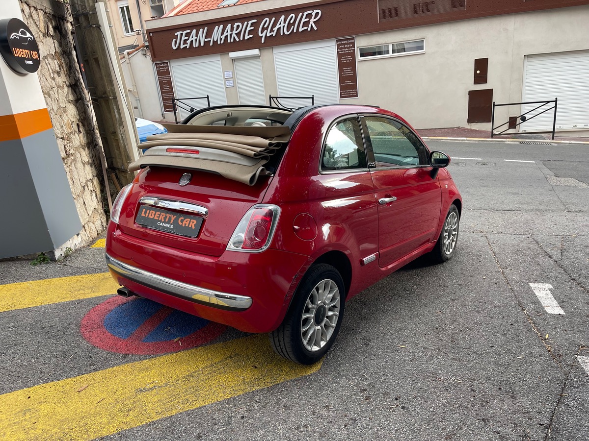 Fiat 500C Cabriolet 1.2 69 CV / 1er Main / KM Réel / Finition Lounge / Clim