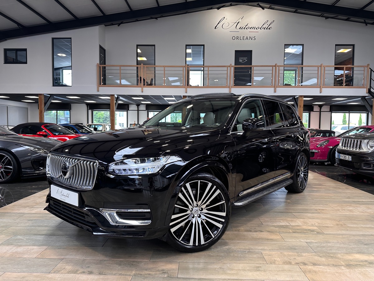 Volvo XC90 T8 Recharge Inscription Luxe AWD - 7 PLACES - 1ère Main - Attelage - FULL OPTIONS