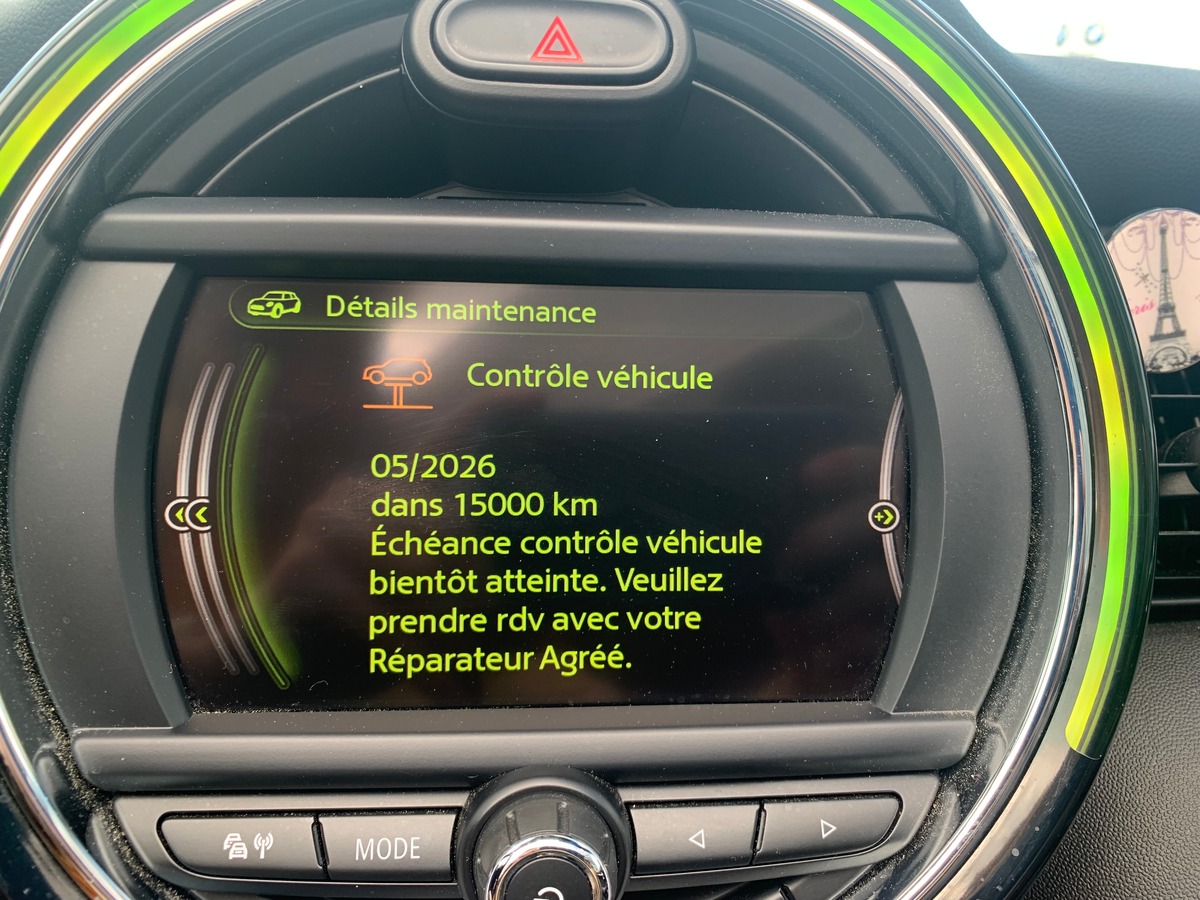 Mini Cabrio 192 chevaux | S | Mode Sport | Siéges chauffants | Régulateur de vitesse | Radar arrière