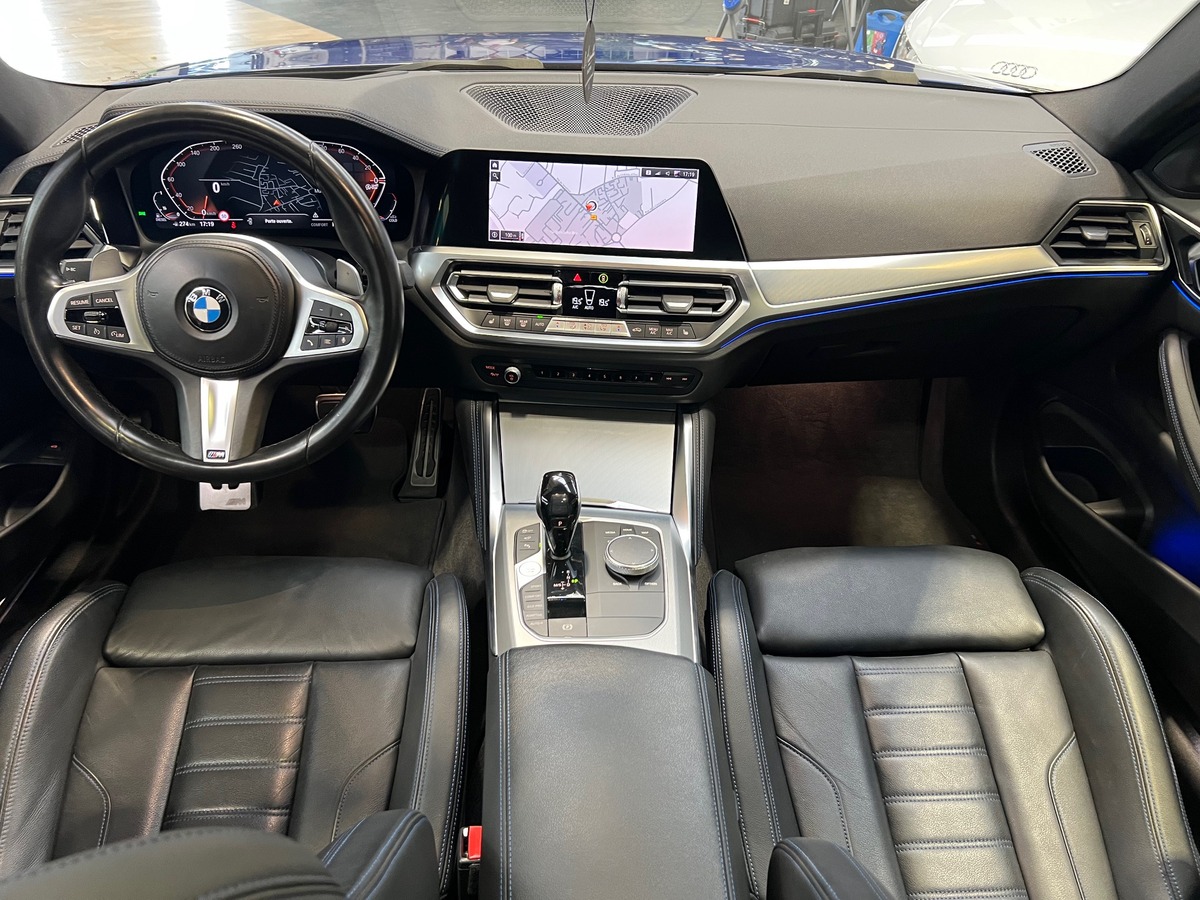 Bmw Série 4 (G22) COUPE 420D 190 M SPORT BVA8 /PORTIMAO BLUE/TOIT PANO/HUD