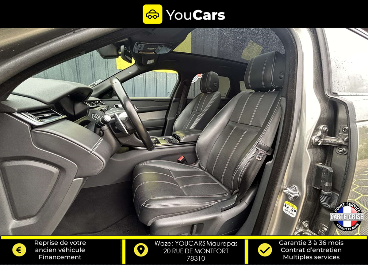 Land-Rover Range Rover Velar R-DYNAMIC D240 2.0 4WD 240 cv BOITE AUTO - TOIT PANO - FULL OPTION