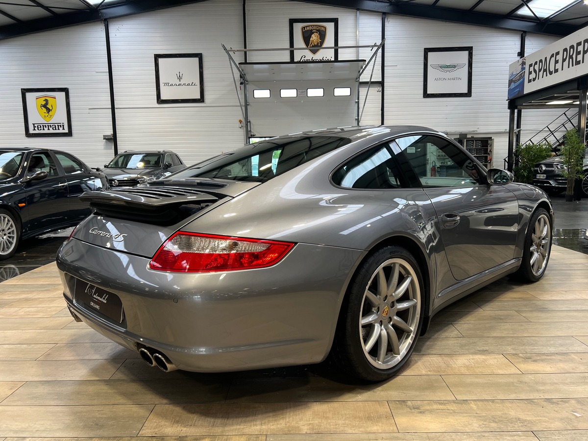 Porsche 911 997 COUPE CARRERA 4S 3.8 355 cv GRIS KERGUELEN/TO/CHRONO