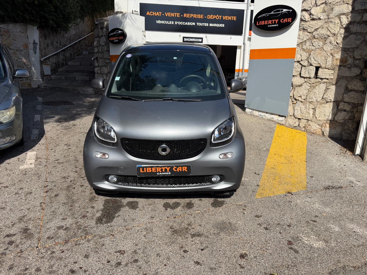 Smart FORTWO 90 CV / Prime / Gris Mat /GPS / Interieur Cuir / Toit Pano / Jantes / KM Réel