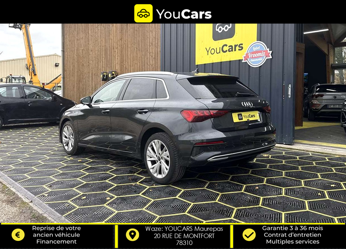 Audi A3 Sportback 30 2.0 TDI STronic 116 cv Boîte auto RADAR DE RECUL ENTRETIEN A JOUR APPLE CARPLAY