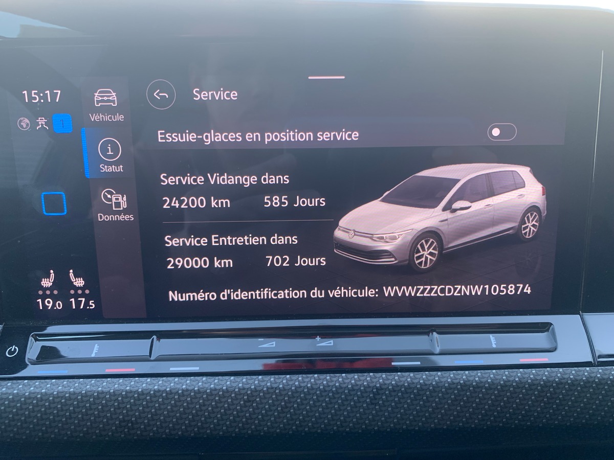 Volkswagen GOLF 8 320 chevaux | R | Toit ouvrant | Caméra de recul | Apple car play | GPS | Attelage