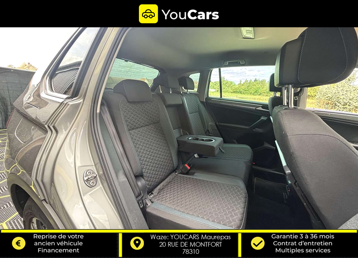 Volkswagen Tiguan 2.0 TDi DSG7 IQ DRIVE 150 cv Boîte auto ENTRETIEN VOLKSWAGEN CAMERA DE RECUL