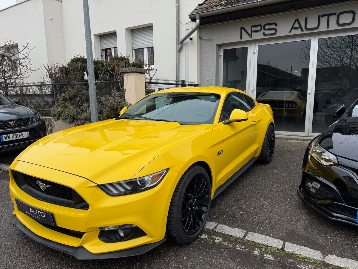 Ford Mustang GT 5.0 V8 - 421cv - Caméra - Jaune Triple