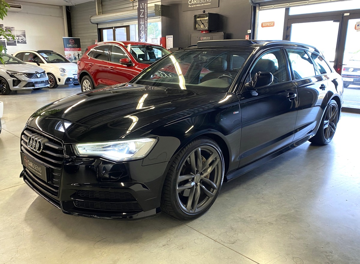Audi A6 IV (2) AVANT 3.0 TDI 218 Ch S-LINE / Pack Noir  / Toit Pano / Sièges élec - STronic BVA