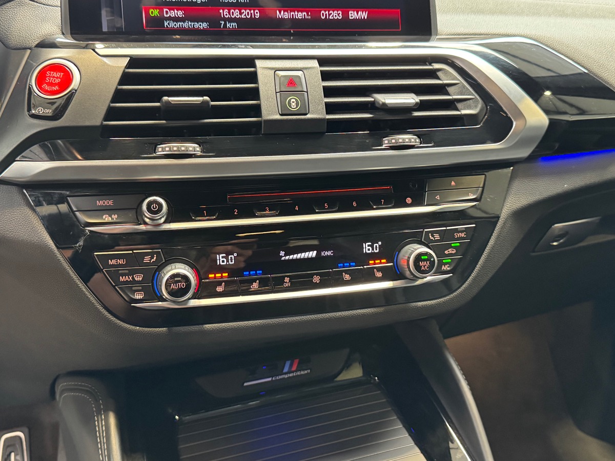 Bmw X3 M COMPÉTITION F97 XDRIVE 510CV STEPTRONIC8 360°/UHD/HARMAN/ATTELAGE ELEC C