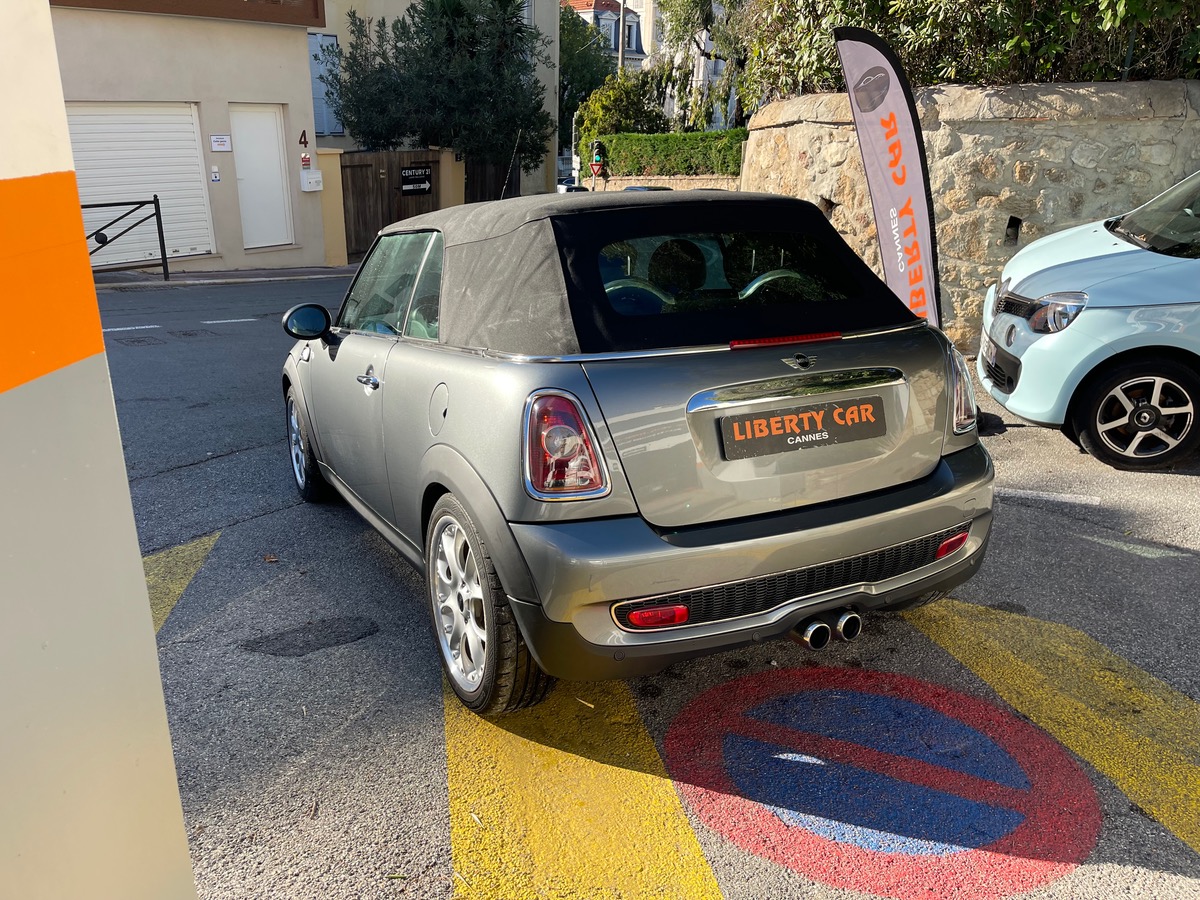 Mini Cabrio Cabriolet Cooper S 1.6 i 175 CV / KM Réel /Ecran GPS / CLIM / intérieur Cuir