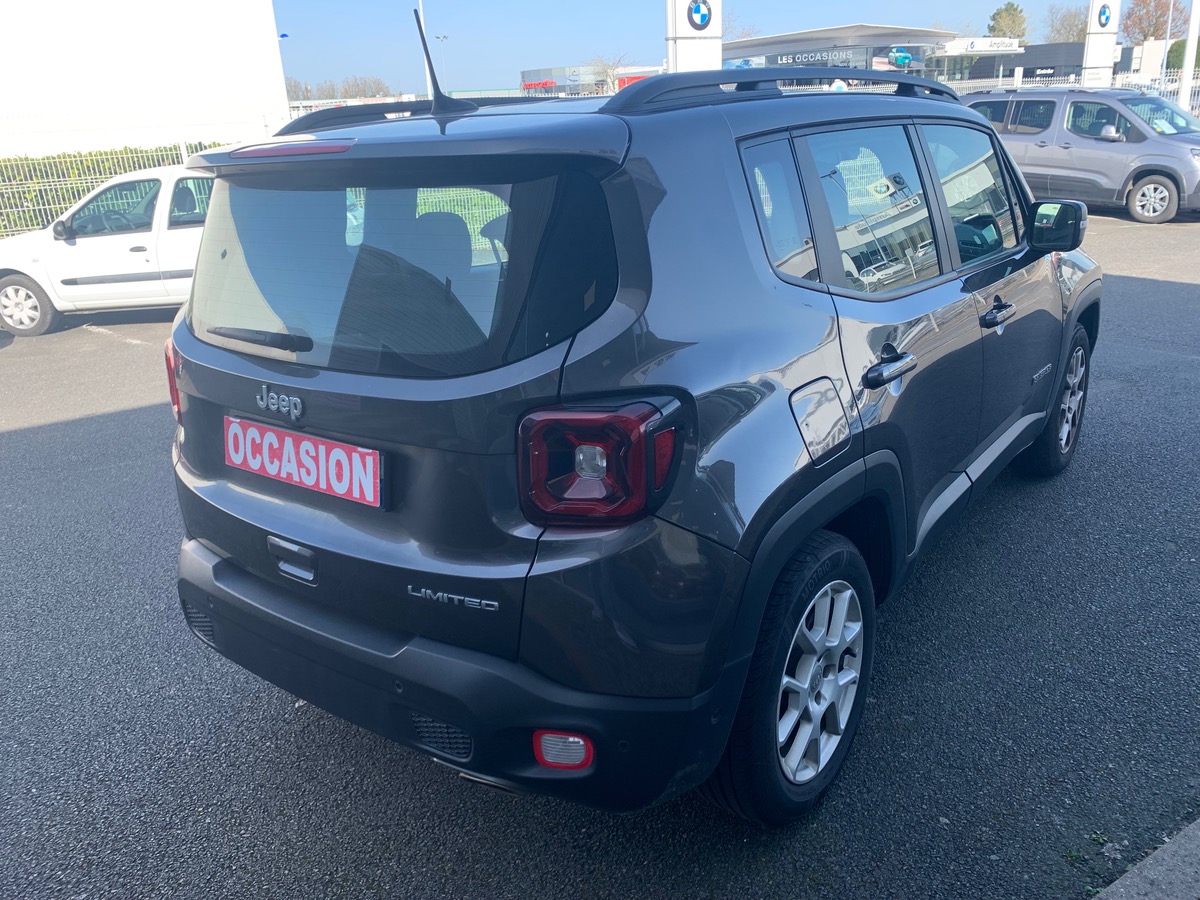 Jeep Renegade 120 ch | Limited | Caméra de recul | Régulateur de vitesse | Avertisseur Angles Morts