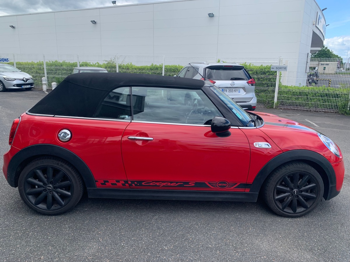 Mini Cabrio 192 chevaux | S | Mode Sport | Siéges chauffants | Régulateur de vitesse | Radar arrière