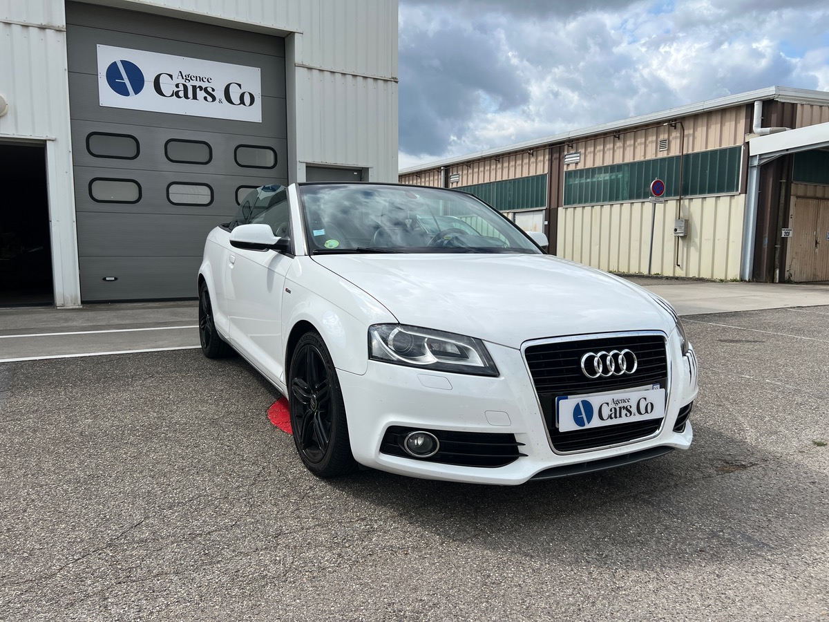 Audi A3 Cabriolet 1,6L TDI 105cv SLINE, SUIVI COMPLET, CARPLAY