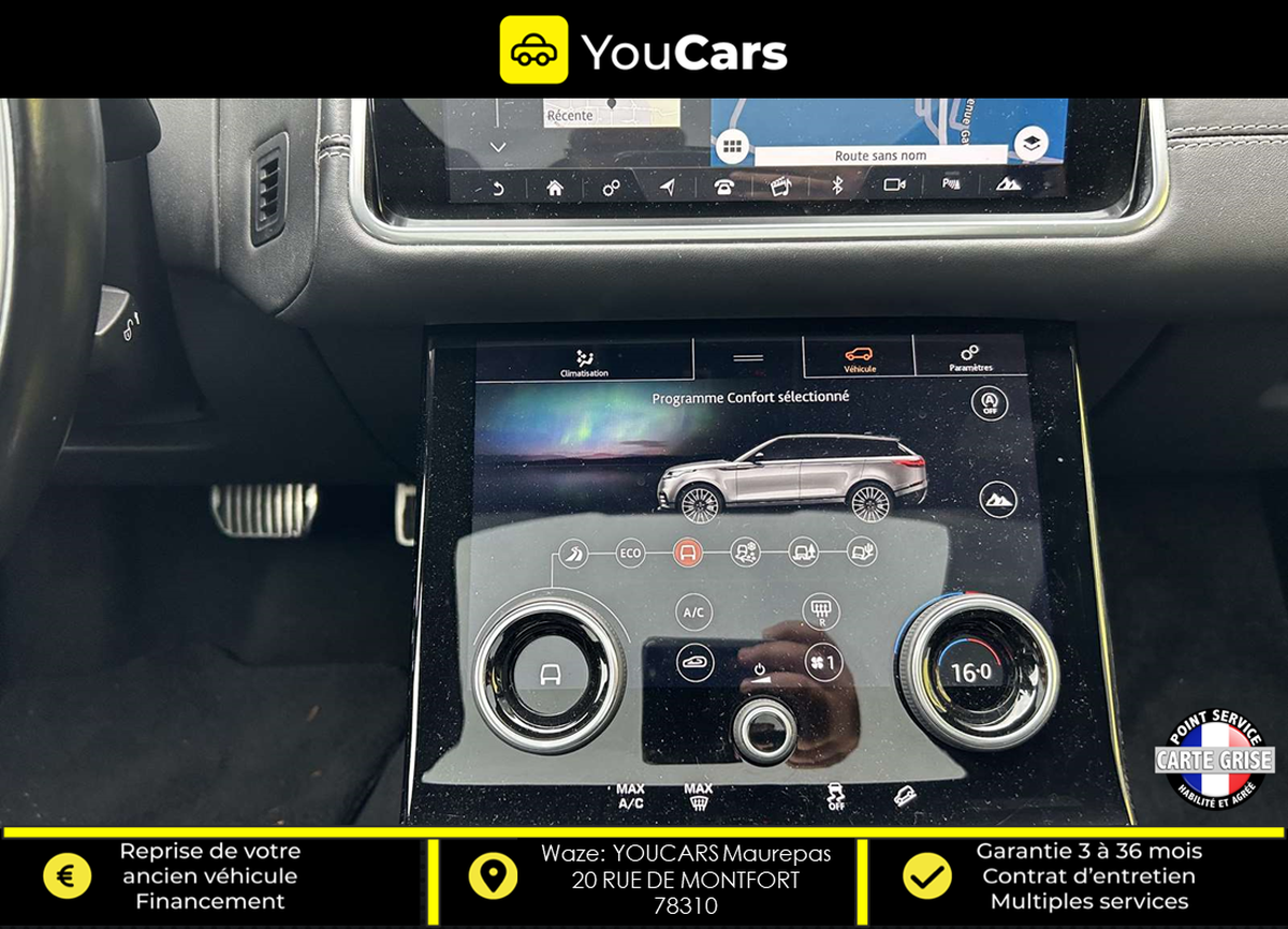 Land-Rover Range Rover Velar R-DYNAMIC D240 2.0 4WD 240 cv BOITE AUTO - TOIT PANO - FULL OPTION