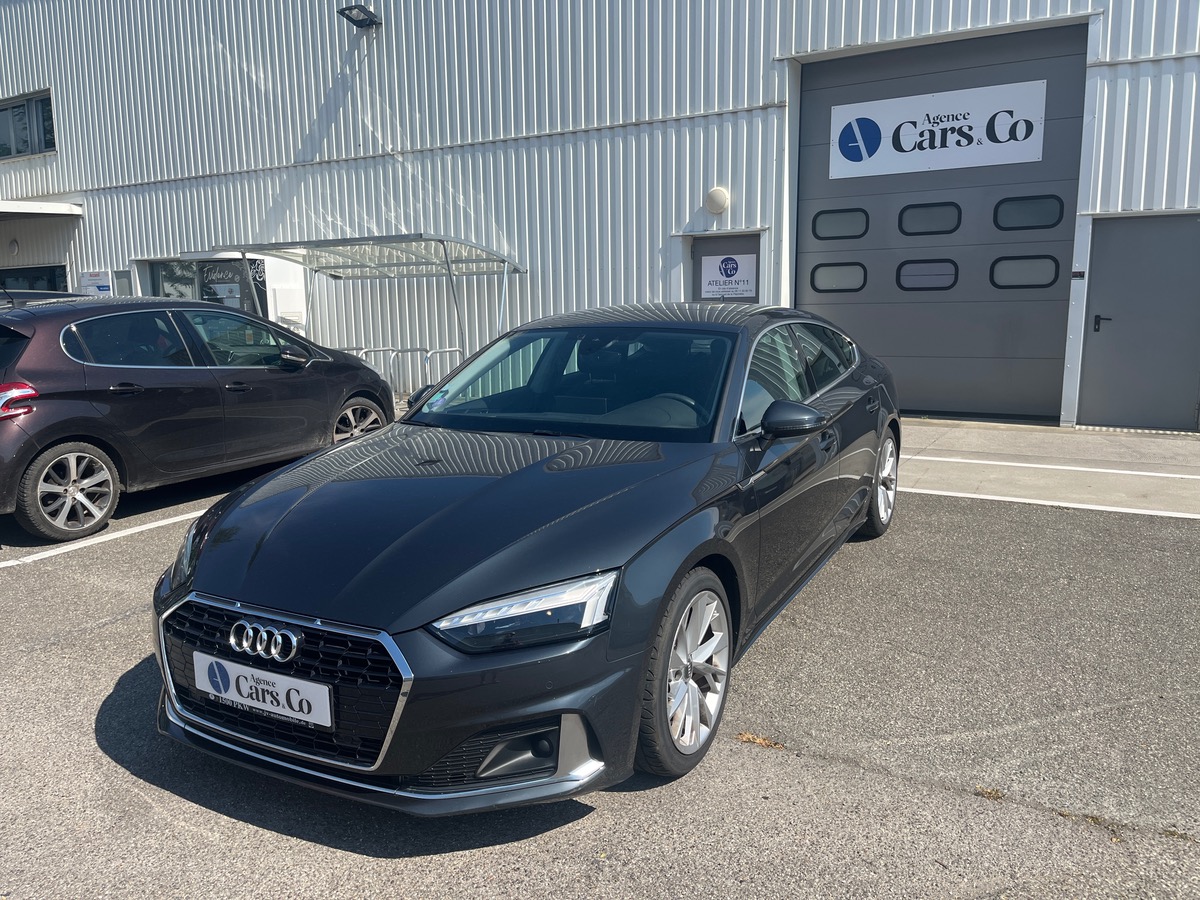 Audi A5 Sportback 40 2.0 TFSi Mild Hybrid S-Tronic7 190 cv DESIGN, suivi complet, sièges chauffants