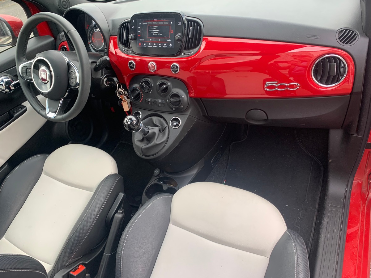 Fiat 500 70 ch | Hybrid | Toit vitré | Régulateur de vitesse | Climatisation
